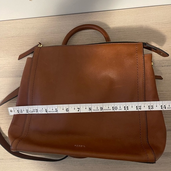 Fossil Brown Leather Backpack - Picture 13 of 16